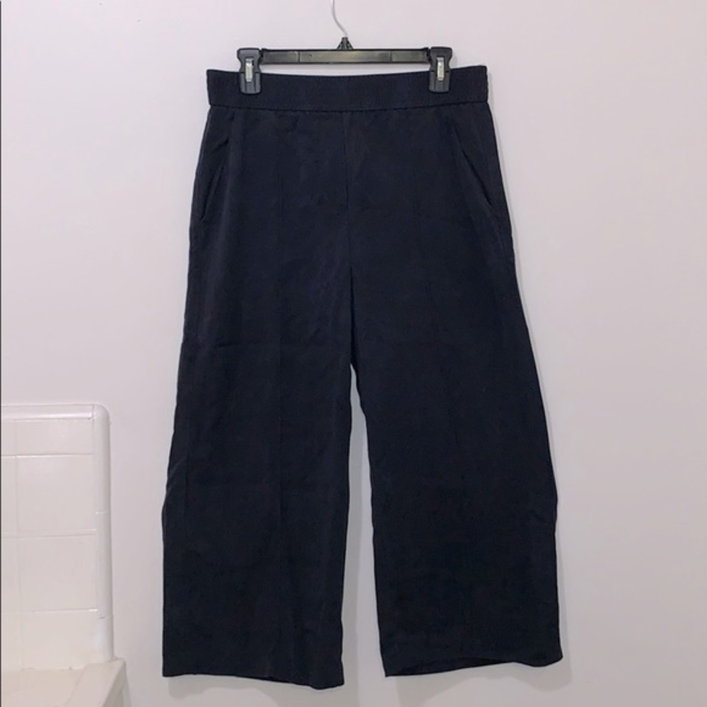 Women’s Topshop Size 8 Navy Blue Wide Leg Trousers